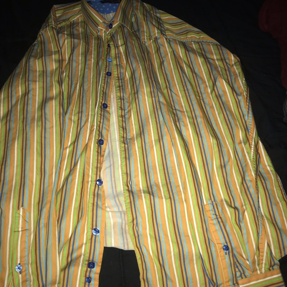 Men’s L\S multicolor shirt XL